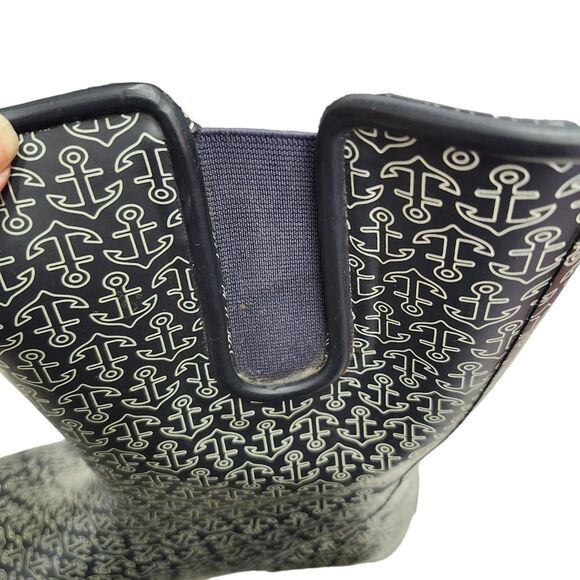 Sperry Top-Sider Womens 11 Rainboots Rubber Blue Anchors Waterproof Outdoors - Picture 6 of 11